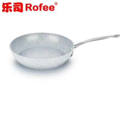 Aluminum frying Pan with marble/stone coating,with s/s handle,RF--61