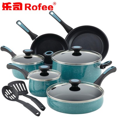 European Aluminum Ceramic coating Cookware set with SS handle ,RS-540