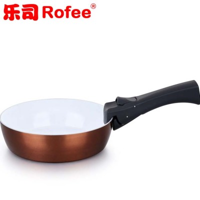 Press aluminum nonstick double metallic Skillet Set Gold